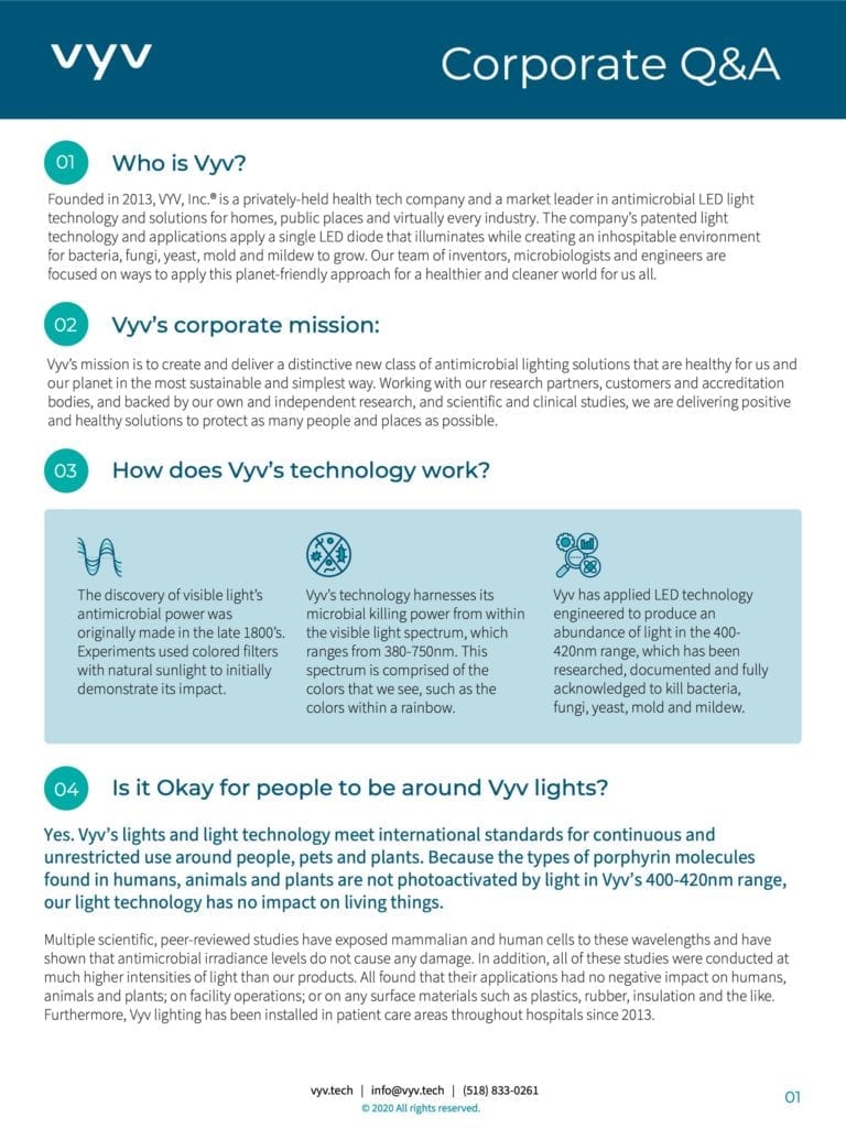 Vyv Corporate Overview